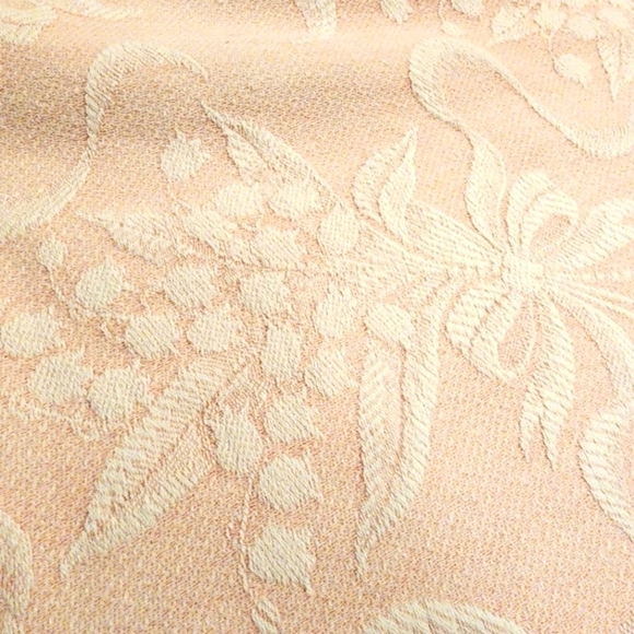 Vintage Bates Pink Floral Bedspread - Picture 1 of 9